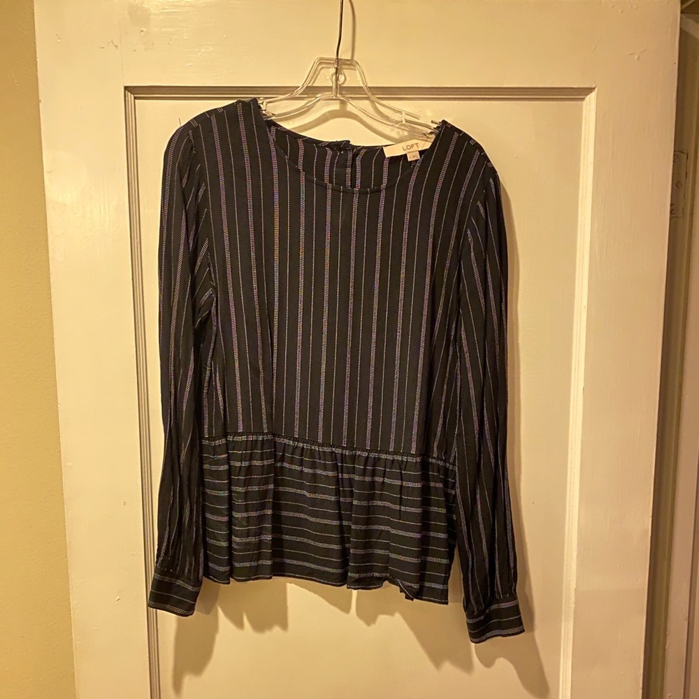 Black/White Striped Blouse